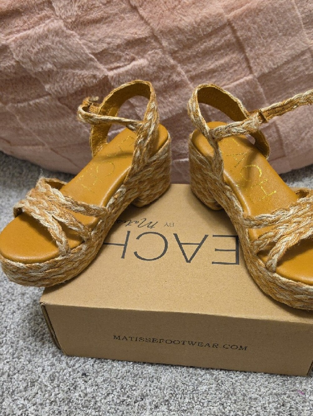 Beach By Matisse Mykonos Braided Platform Sandals size 7 - Picture 6 of 10